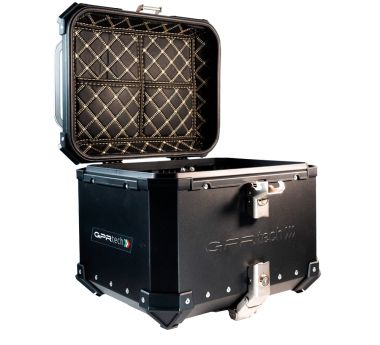Top case GPR TECH compatible with  GPR TECH Top case in aluminum, black silver color with specific plate included Top case in aluminum, black silver color with specific plate included Capacity 35 LT.