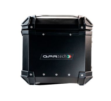 Top case GPR TECH compatible with  GPR TECH Top case in aluminum, black silver color with specific plate included Top case in aluminum, black silver color with specific plate included Capacity 45 LT.