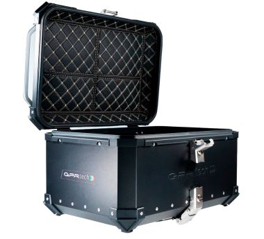 Top case GPR TECH compatible with  GPR TECH Top case in aluminum, black silver color with specific plate included Top case in aluminum, black silver color with specific plate included Capacity 55 LT.