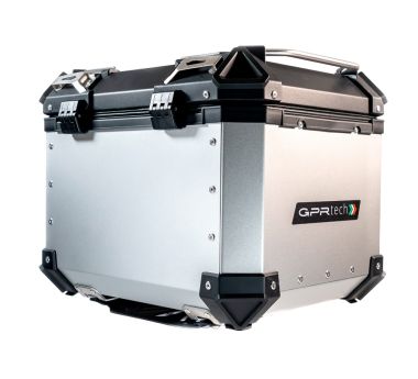 Top case GPR TECH compatible with  GPR TECH Top case in aluminum, silver color with specific plate included Top case in aluminum, silver color with specific plate included Capacity 35 LT.