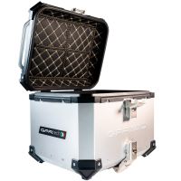 GPR TECH TOP CASE ALPI-TECH 35 LT. SILVER Top case in aluminum,including soft backrest, silver color with universal plate  Capacity 35 LT.