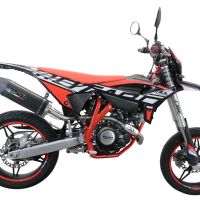 Scarico GPR compatibile con  Beta RR 125 4T Enduro 2021-2024, Furore Evo4 Poppy, Terminale di scarico omologato,fornito con db killer estraibile,catalizzatore e collettore
