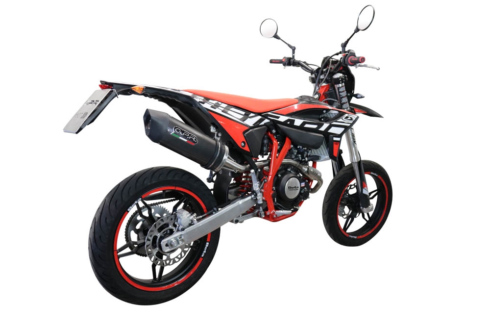 Scarico GPR compatibile con  Beta RR 125 4T Enduro 2021-2024, Furore Evo4 Poppy, Terminale di scarico omologato,fornito con db killer estraibile,catalizzatore e collettore
