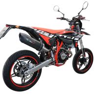 Scarico GPR compatibile con  Beta RR 125 4T Enduro 2021-2024, Furore Evo4 Poppy, Terminale di scarico omologato,fornito con db killer estraibile,catalizzatore e collettore