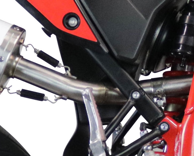 Scarico GPR compatibile con  Beta RR 125 4T Enduro 2021-2024, Furore Evo4 Poppy, Terminale di scarico omologato,fornito con db killer estraibile,catalizzatore e collettore