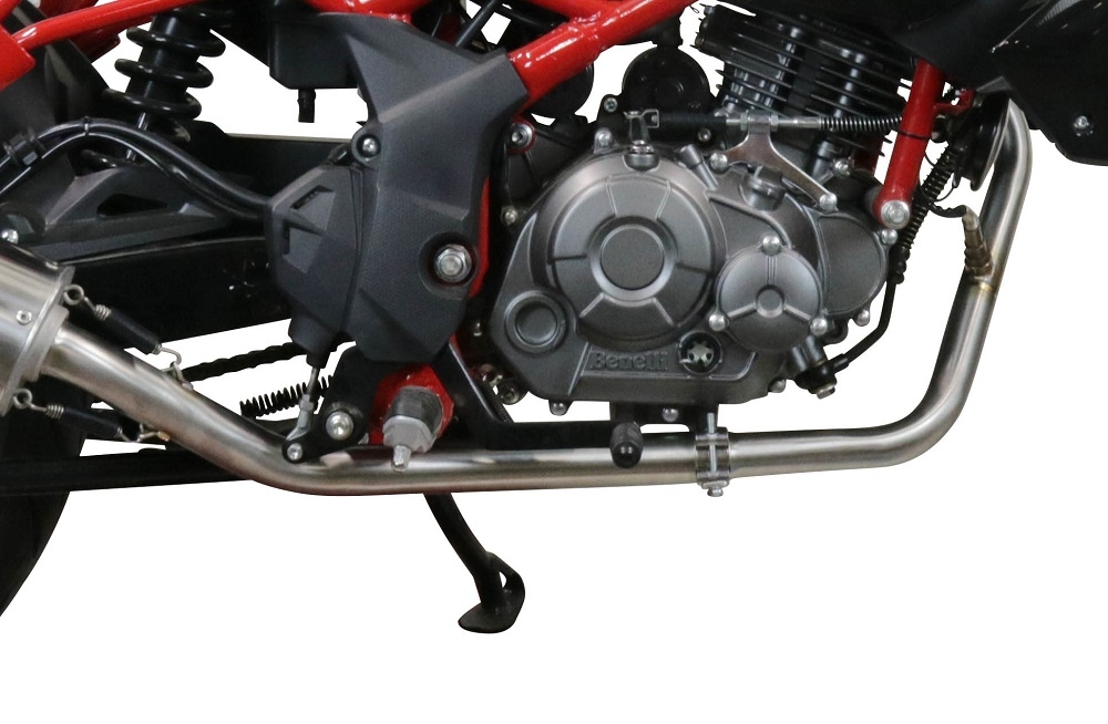 GPR exhaust compatible with  Benelli Bn 125 2018-2020, Albus Evo4, Homologated legal full system exhaust, including removable db killer and catalyst 