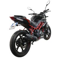 GPR exhaust compatible with  Benelli Bn 125 2021-2024, Furore Evo4 Nero, Homologated legal full system exhaust, including removable db killer and catalyst 