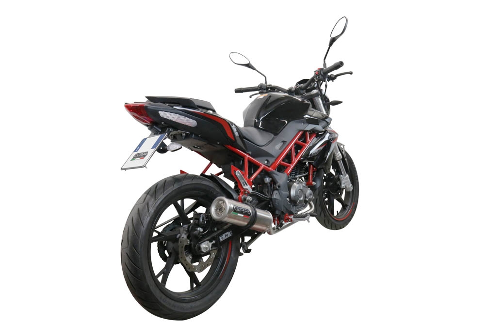 Scarico GPR compatibile con  Benelli Bn 125 2018-2020, M3 Inox , Scarico completo omologato,fornito con db killer estraibile,catalizzatore e collettore