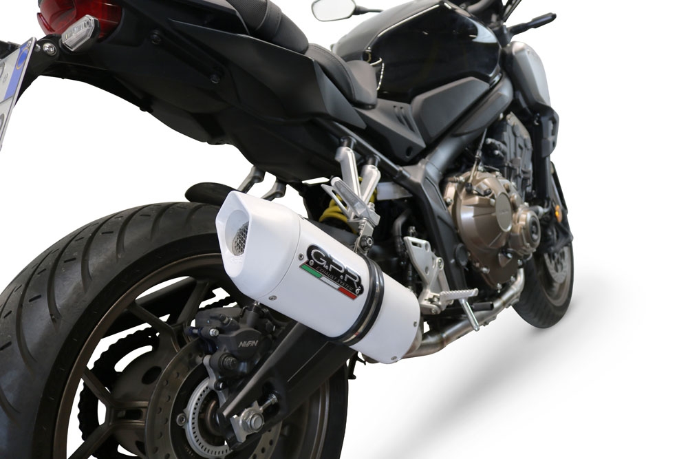 GPR escape compatível com  Honda Cbr 650 F 2014-2016, Albus Ceramic, Sistema homologado,legal, linha completa, incluindo db killer removível mais coletor 
