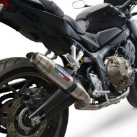Scarico GPR compatibile con  Honda Cbr 650 F 2014-2016, Deeptone Inox, Scarico completo omologato,fornito con db killer estraibile e collettore