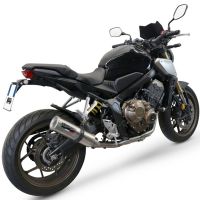 Scarico GPR compatibile con  Honda Cb 650 F 2014-2016, M3 Inox , Scarico completo omologato,fornito con db killer estraibile,catalizzatore e collettore