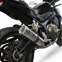 Scarico GPR compatibile con  Honda Cb 650 F 2014-2016, M3 Inox , Scarico completo omologato,fornito con db killer estraibile,catalizzatore e collettore