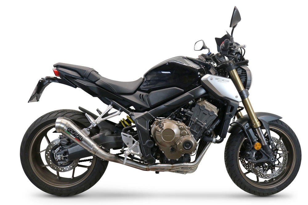 Scarico GPR compatibile con  Honda Cbr 650 R 2021-2023, Powercone Evo, Scarico completo omologato,fornito con db killer estraibile,catalizzatore e collettore