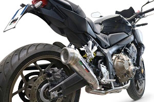 Scarico GPR compatibile con  Honda Cbr 650 R 2021-2023, Powercone Evo, Scarico completo omologato,fornito con db killer estraibile,catalizzatore e collettore