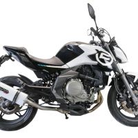 Scarico GPR compatibile con  Cf Moto 400 NK 2021-2023, Albus Evo4, Terminale di scarico omologato,fornito con db killer estraibile,catalizzatore e collettore