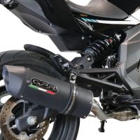 Scarico GPR compatibile con  Cf Moto 650 Nk 2021-2024, Furore Evo4 Nero, Terminale di scarico omologato,fornito con db killer estraibile,catalizzatore e collettore