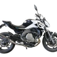GPR pot echappement compatible avec  Cf Moto 400 NK 2019-2020, New Grand Prix Evo Poppy, Échappement légal, homologué,silencieux avec catalyseur, db killer amovible et tuyau de liaison spécifique 