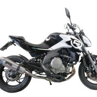 GPR pot echappement compatible avec  Cf Moto 400 NK 2019-2020, New Grand Prix Evo Titanium, Échappement légal, homologué,silencieux avec catalyseur, db killer amovible et tuyau de liaison spécifique 