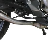 GPR exhaust compatible with  Cf Moto 400 NK 2021-2023, Furore Evo4 Poppy, Homologated legal slip-on exhaust including removable db killer, link pipe and catalyst 