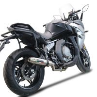 Scarico GPR compatibile con  Cf Moto 650 Gt 2022-2024, Deeptone Inox, Terminale di scarico Racing, con raccordo specifico e db killer estraibile