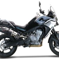 Scarico GPR compatibile con  Cf Moto 800 Mt Touring 2022-2024, Dual Poppy, Scarico omologato, silenziatore con db killer estraibile e raccordo specifico