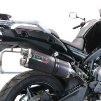 Scarico GPR compatibile con  Cf Moto 800 Mt Touring 2022-2024, Dual Poppy, Scarico omologato, silenziatore con db killer estraibile e raccordo specifico