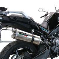Scarico GPR compatibile con  Cf Moto 800 Mt Touring 2022-2024, Dual Titanium, Scarico omologato, silenziatore con db killer estraibile e raccordo specifico