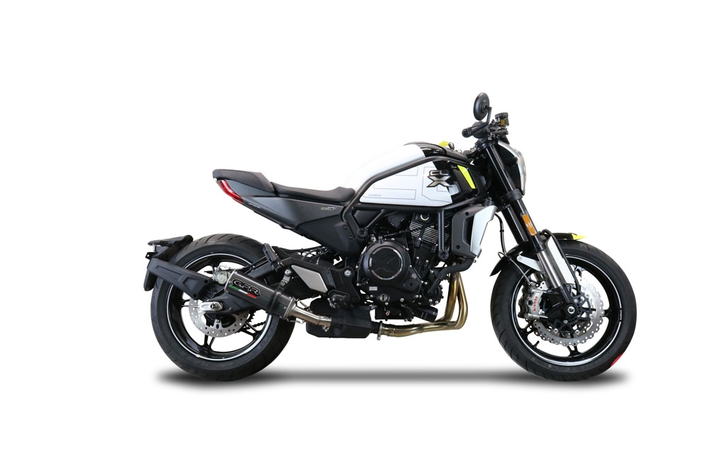 Scarico GPR compatibile con  Cf Moto 700 CL-X Adv 2022-2024, M3 Poppy , Scarico omologato, silenziatore con db killer estraibile e raccordo specifico