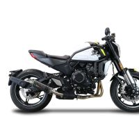 Scarico GPR compatibile con  Cf Moto 700 CL-X Adv 2022-2024, M3 Poppy , Scarico omologato, silenziatore con db killer estraibile e raccordo specifico