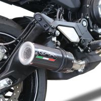 Scarico GPR compatibile con  Cf Moto 700 CL-X Adv 2022-2024, M3 Poppy , Scarico omologato, silenziatore con db killer estraibile e raccordo specifico