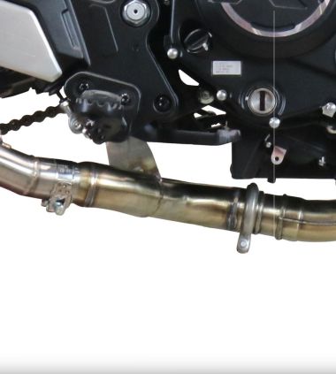 Scarico GPR compatibile con  Cf Moto 700 CL-X Heritage  2022-2024, Decatalizzatore, Collettore decatalizzore, applicazione racing