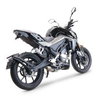 GPR exhaust compatible with  Cf Moto 300 NK 2022-2024, Deeptone Inox, Racing full system exhaust, including removable db killer 