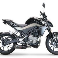 Scarico GPR compatibile con  Cf Moto 300 NK 2022-2024, M3 Poppy , Scarico completo racing, fornito con db killer estraibile e collettore, non conforme per uso stradale