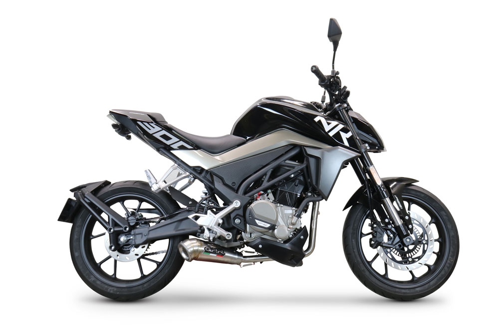 GPR exhaust compatible with  Cf Moto 300 NK 2022-2024, Powercone Evo, Racing full system exhaust, including removable db killer 