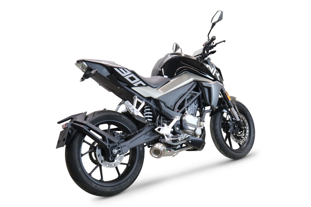 GPR exhaust compatible with  Cf Moto 300 NK 2022-2024, Powercone Evo, Racing full system exhaust, including removable db killer 