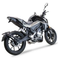 GPR exhaust compatible with  Cf Moto 300 NK 2022-2024, Powercone Evo, Racing full system exhaust, including removable db killer 