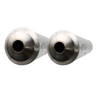 Scarico GPR compatibile con  Yamaha MT-01 2005-2011, Inox Tondo, Coppia di terminali di scarico omologati, forniti con db killer removibili e raccordi specifici