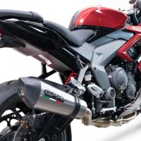 Scarico GPR compatibile con  Triumph Daytona 660 2023-2025, New Grand Prix Evo Titanium, Scarico completo omologato,fornito con db killer estraibile,catalizzatore e collettore