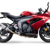 GPR exhaust compatible with  Triumph Daytona 660 2023-2025, M3 Inox , Racing full system exhaust, including removable db killer 