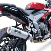 GPR exhaust compatible with  Triumph Daytona 660 2023-2025, M3 Inox , Racing full system exhaust, including removable db killer 