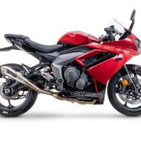 GPR exhaust compatible with  Triumph Daytona 660 2023-2025, Powercone Evo, Racing full system exhaust, including removable db killer 