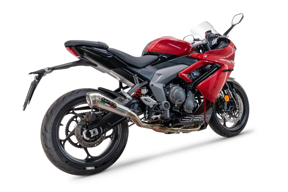 GPR exhaust compatible with  Triumph Daytona 660 2023-2025, Powercone Evo, Racing full system exhaust, including removable db killer 