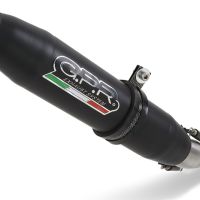 Scarico GPR compatibile con  Royal Enfield Classic 350 2021-2023, Deeptone Nero, Terminale di scarico omologato, fornito con db killer estraibile, catalizzatore e raccordo specifico