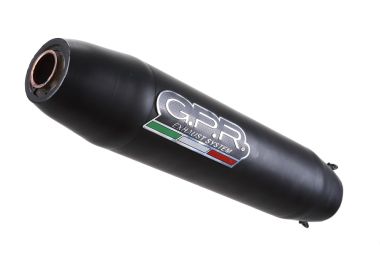 Scarico GPR compatibile con  Zontes Zt 310 2021-2024, Deeptone Nero, Scarico completo omologato,fornito con db killer estraibile,catalizzatore e collettore