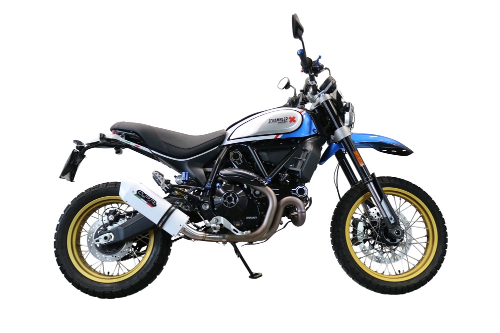 Scarico GPR compatibile con  Ducati Scrambler 800 Nightshift 2021-2022, Albus Evo4, Terminale di scarico omologato, fornito con db killer estraibile, catalizzatore e raccordo specifico