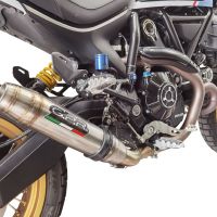 Scarico GPR compatibile con  Ducati Scrambler 800 Urban Motard 2021-2023, Deeptone Inox, Terminale di scarico omologato,fornito con db killer estraibile,catalizzatore e collettore
