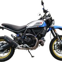 Scarico GPR compatibile con  Ducati Scrambler 800 Icon -Icon Dark 2021-2022, Furore Evo4 Poppy, Terminale di scarico omologato,fornito con db killer estraibile,catalizzatore e collettore