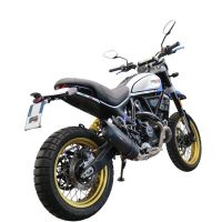 Scarico GPR compatibile con  Ducati Scrambler 800 Icon -Icon Dark 2021-2022, Furore Evo4 Nero, Terminale di scarico omologato,fornito con db killer estraibile,catalizzatore e collettore