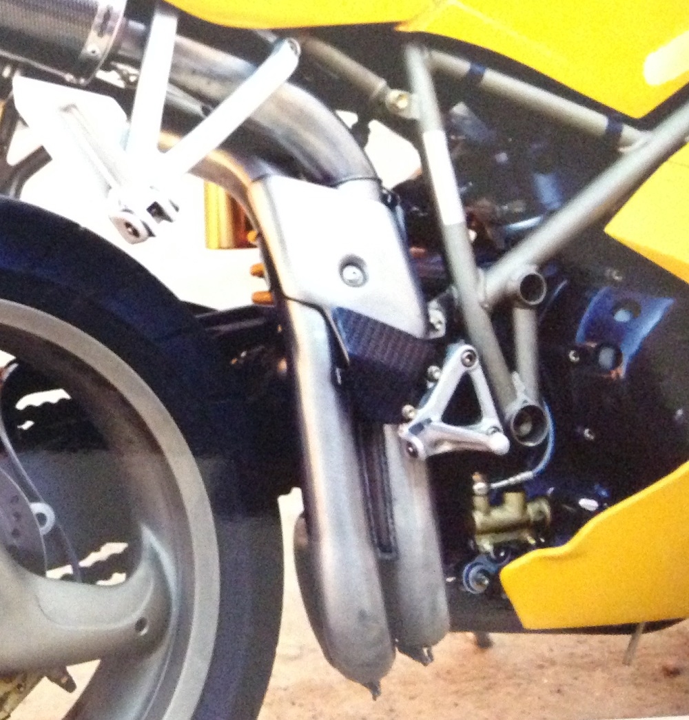 Scarico GPR compatibile con  Ducati 998 -R -FE  2001-2004, M3 Poppy , Coppia di Terminali di scarico, impianto semi-completo, omologato, con db killer estraibile