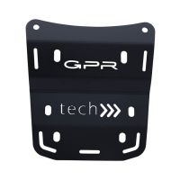 GPR TECH compatible with  GPR TECH SPECIFIC PLATE IN TITANIUM TOP CASE-ALPITECH 35/55 LT SPECIFIC PLATE IN TITANIUM TOP CASE-ALPITECH 35/55 LT compatible with original luggage rack,titanium made with 4 anchor points